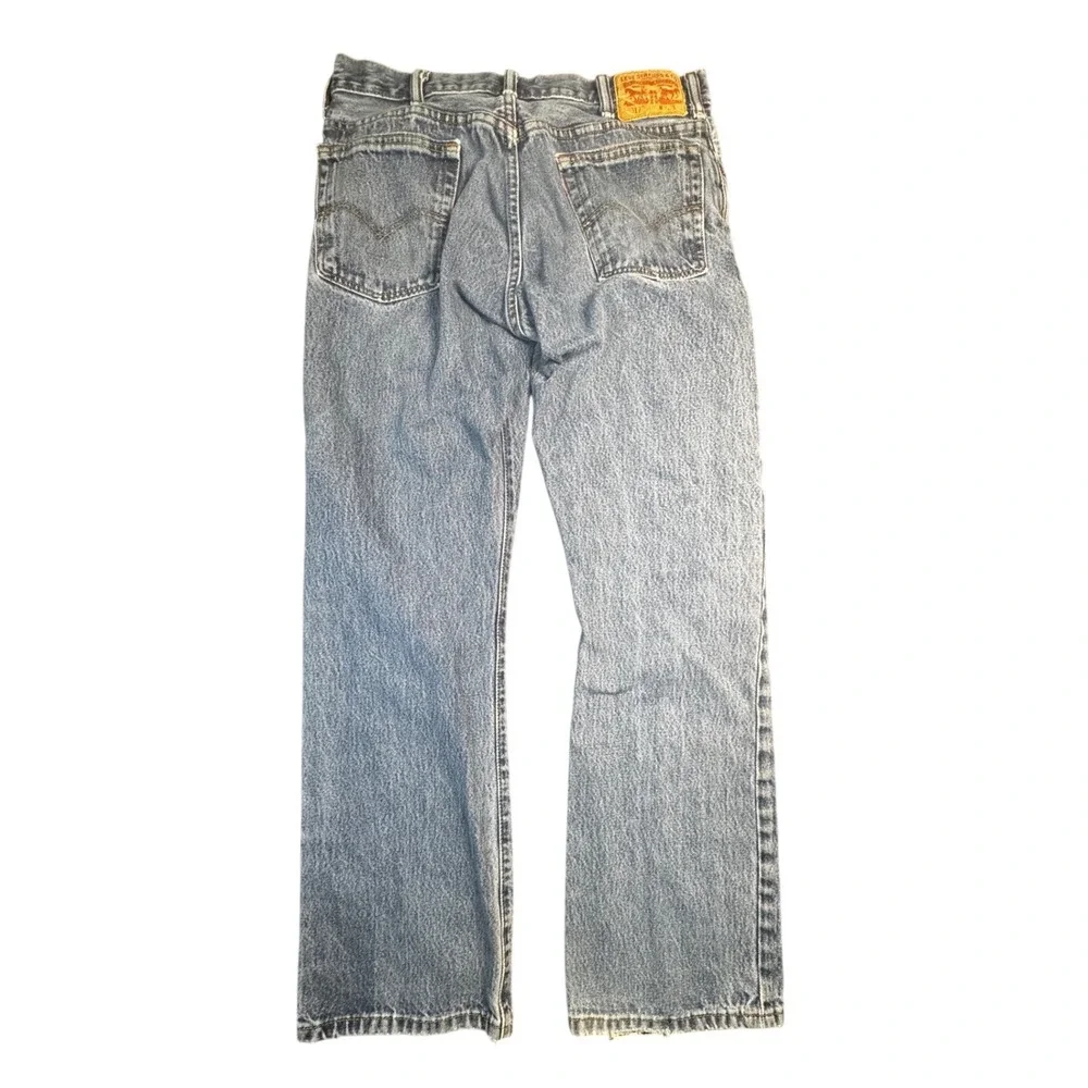 Levi's 517 Blue‎ Jeans Mens 34x30 Light Wash Straight Leg Classic Denim Vintage